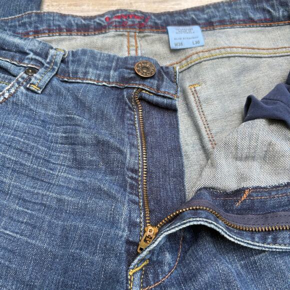 Levi’s Red Collection Jeans Y2K Slim Straight Sz 36x30 Faded Stretch Casual - Picture 6 of 12